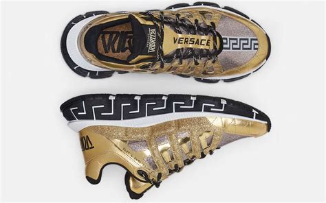 versace jeans sneaker goud beige|versace men's shoes.